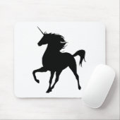 Black Unicorn Silhouette Muismat (Met muis)
