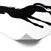 Black Unicorn Silhouette Poster (Hoek)