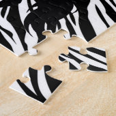 Black Unicorn Silhouette Puzzle Legpuzzel (Zijkant)