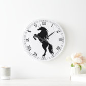 Black Unicorn Silhouette Roman Numeral Clock Grote Klok (Huis)