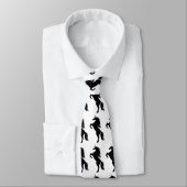 Black Unicorn Silhouette Stropdas (Gebonden)