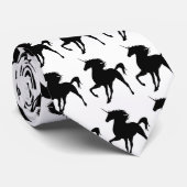 Black Unicorn Silhouette Stropdas (Opgerold)