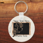 Black Unicorn Sleutelhanger (Voorkant)