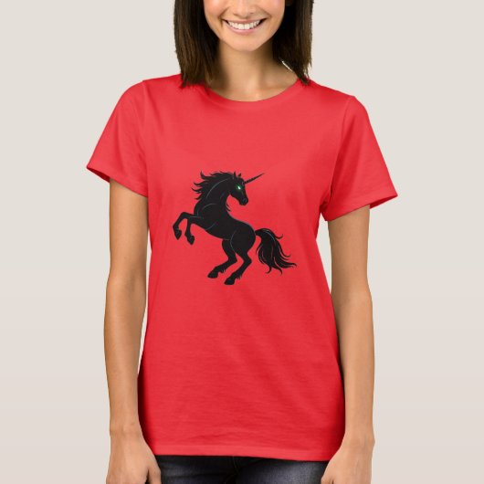 Black Unicorn T-shirt (Voorkant)
