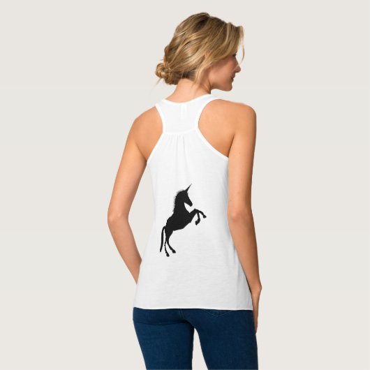 Black Unicorn Tanktop (Volledige Achterkant)
