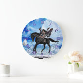 Black Unicorn Wall-klok Grote Klok (Huis)