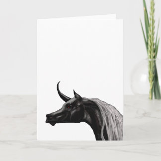 Black Unicorn Wenskaart Kaart