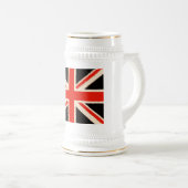 Black Union Jack (Art Style) Bierpul (Voorkant rechts)