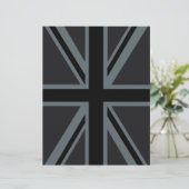 Black Union Jack British Flag Decor (Staand voorkant)