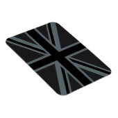 Black Union Jack British Flag Decor Magneet (Rechterzijde)