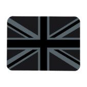 Black Union Jack British Flag Decor Magneet (Horizontaal)
