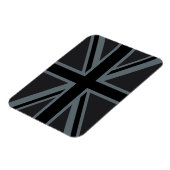Black Union Jack British Flag Decor Magneet (Linkerzijde)