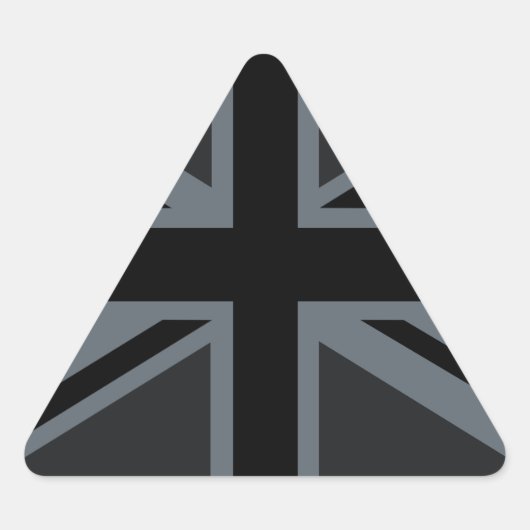 Black Union Jack British Flag Decor Sticker (Voorkant)