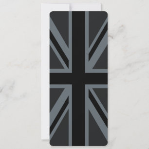 Black Union Jack British Flag Design past het aan