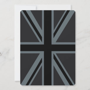 Black Union Jack British Flag Design past het aan