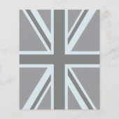 Black Union Jack British Flag Design past het aan Flyer (Achterkant)
