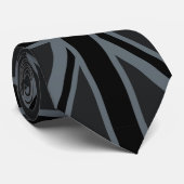 Black Union Jack British Flag Design past het aan Stropdas (Opgerold)