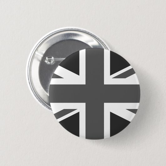 Black Union Jack British Flag Pin Button (Voorkant /achterkant)