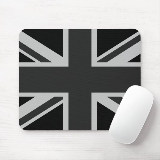 Black Union Jack Mousepad Muismat (Met muis)