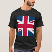 Black Union Jack T-shirt Large Square Version (Voorkant)