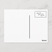 Black Unkempt Kitten GabiGabi Briefkaart (Achterkant)