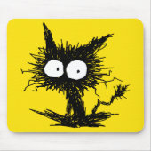 Black Unkempt Kitten GabiGabi Muismat (Voorkant)