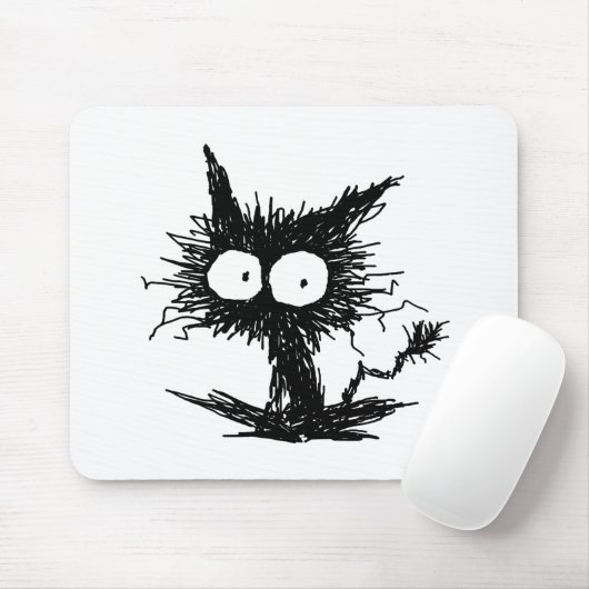 Black Unkempt Kitten GabiGabi Muismat (Met muis)