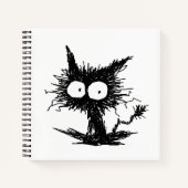 Black Unkempt Kitten GabiGabi Notitieboek (Voorkant)