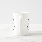 Black Unkempt Kitten GabiGabi Porselein Kop (Achterkant)