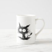 Black Unkempt Kitten GabiGabi Porselein Kop (Rechts)