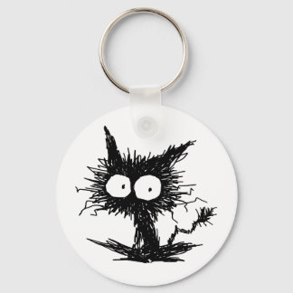 Black Unkempt Kitten GabiGabi Sleutelhanger