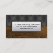 Black Upholstery | Hout Visitekaartje (Achterkant)