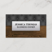 Black Upholstery | Hout Visitekaartje (Voorkant)