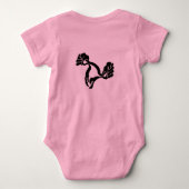 Black Uterus Baby Romper (Achterkant)