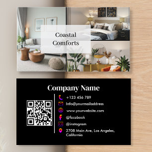 Black Vakantiehuis Guest House QR-code Visitekaartje