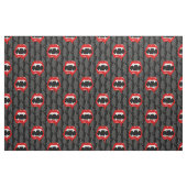 Black Vampire Fangs Nosferatu Spooky Black Stof (Fat Quarter)