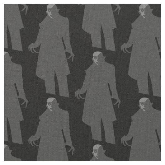 Black Vampire Nosferatu Spooky Black Stof (Close Up)