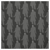 Black Vampire Nosferatu Spooky Black Stof (Swatch)