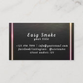 Black Vape Shop-Visitekaartje Visitekaartje (Achterkant)