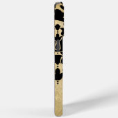 Black Vector Damask gouden iPhone draagtas Case-Mate iPhone Case (Achterkant / Rechts)