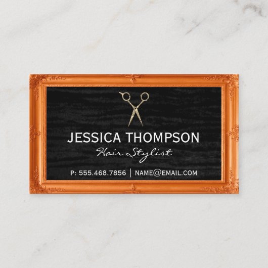 Black Velvet | ANTIEK LIJST Visitekaartje (Voorkant)