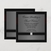 Black Velvet Diamond Sweet Sixteen Kaart (Voorkant / Achterkant)