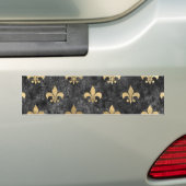 Black Velvet Fleur De Lis Mardi Gras Orleans Bumpersticker (Op auto)