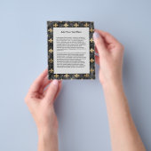 Black Velvet Fleur De Lis Mardi Gras Orleans Flyer (Hand)