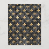 Black Velvet Fleur De Lis Mardi Gras Orleans Flyer (Achterkant)