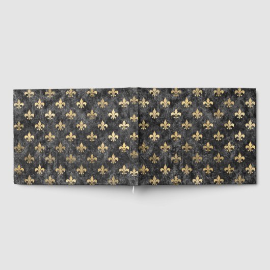 Black Velvet Fleur De Lis Mardi Gras Orleans Gastenboek (Volledig)