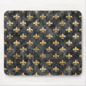 Black Velvet Fleur De Lis Mardi Gras Orleans Muismat (Voorkant)