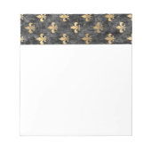 Black Velvet Fleur De Lis Mardi Gras Orleans Notitieblok (Voorkant)