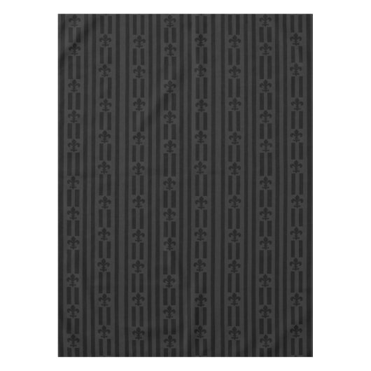 Black Velvet Fleur de Lis Tafelkleed (Voorkant)