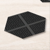 Black Velvet Kartonnen Onderzetters (Schuin)